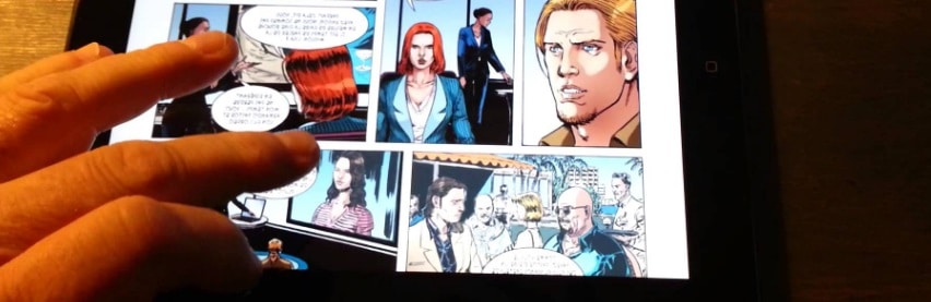 Lecture de BD sur tablette
