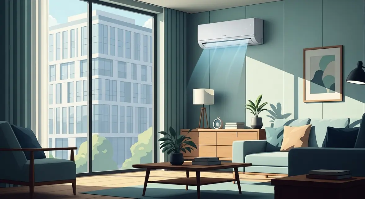 Climatisation split sans evacuation appartement contemporain