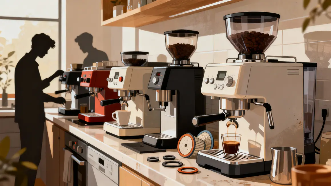 machines a cafe silvercrest compactes filtres joints cuisine