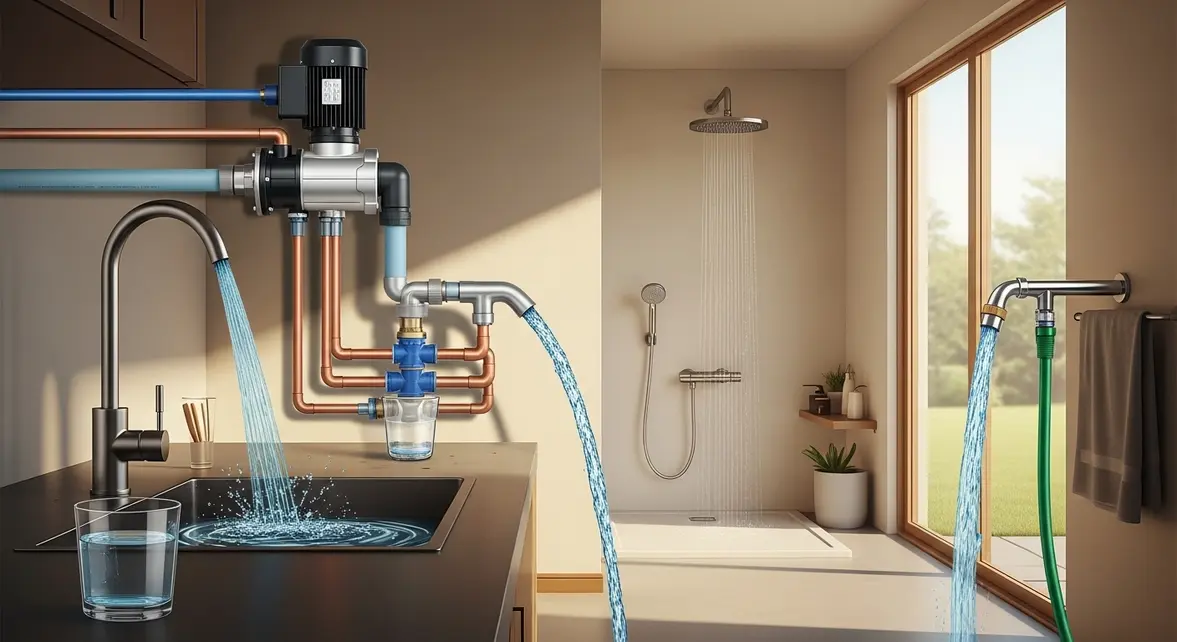 pompe a eau grundfos scala 2 installee maison moderne