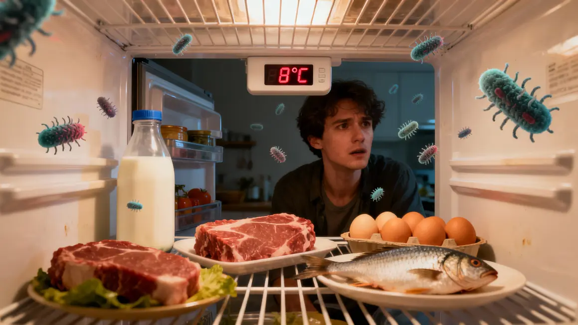 aliments risques frigo ouvert bacteries securite