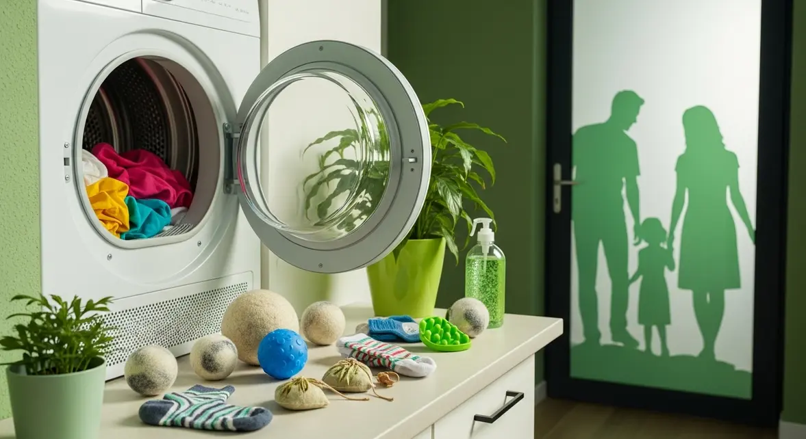 Sécher linge écologique alternatives boules laine silicone DIY