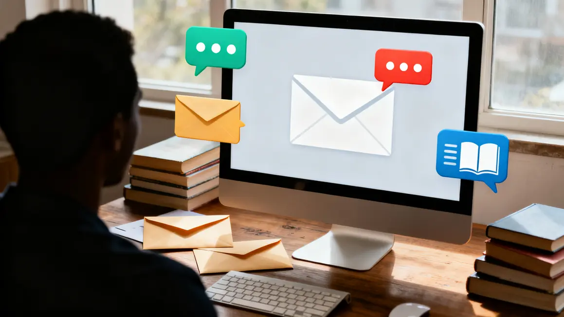 email bureau auteur échanges fidélité communauté