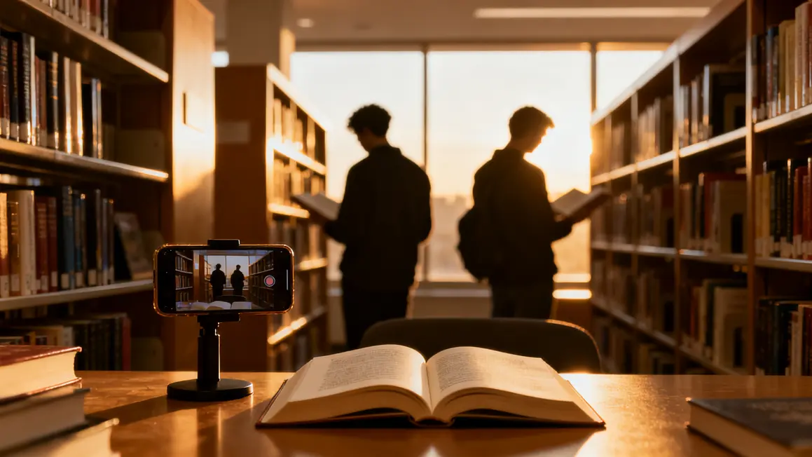 Bibliothèque moderne lecteurs filment livres BookTok