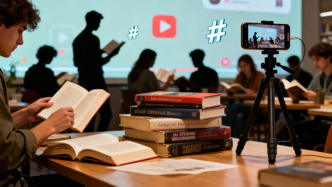 Pile de livres et smartphone pour decryptage BookTok
