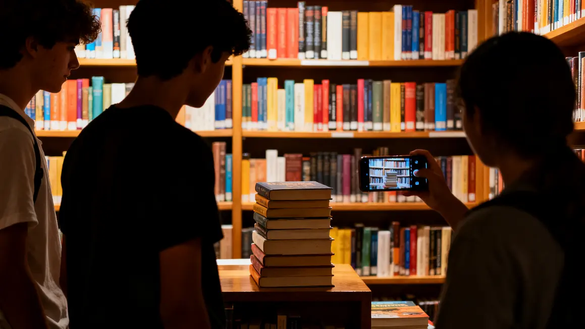 BookTok librairie jeunes adultes smartphone