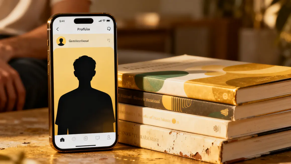 profil BookTok smartphone creative
