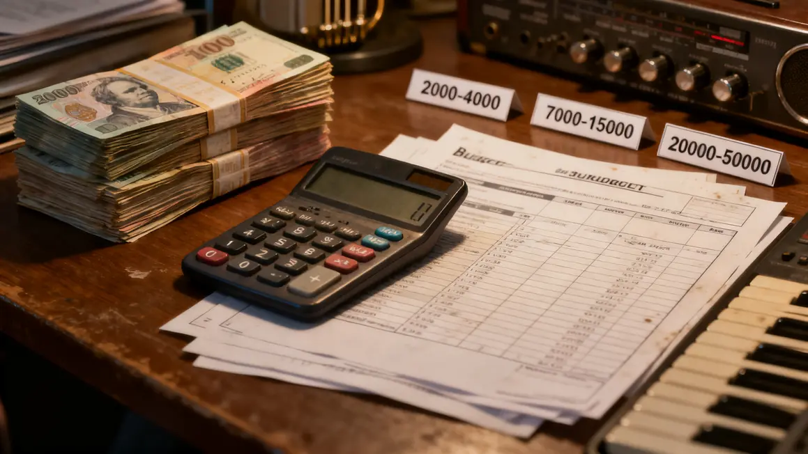 Budget musical 2026, calculatrice, montants