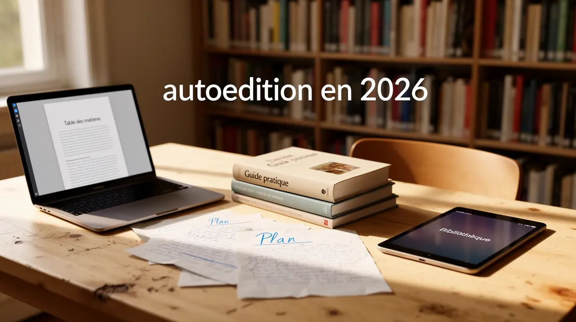 bureau moderne autoedition 2026 ordinateur livres