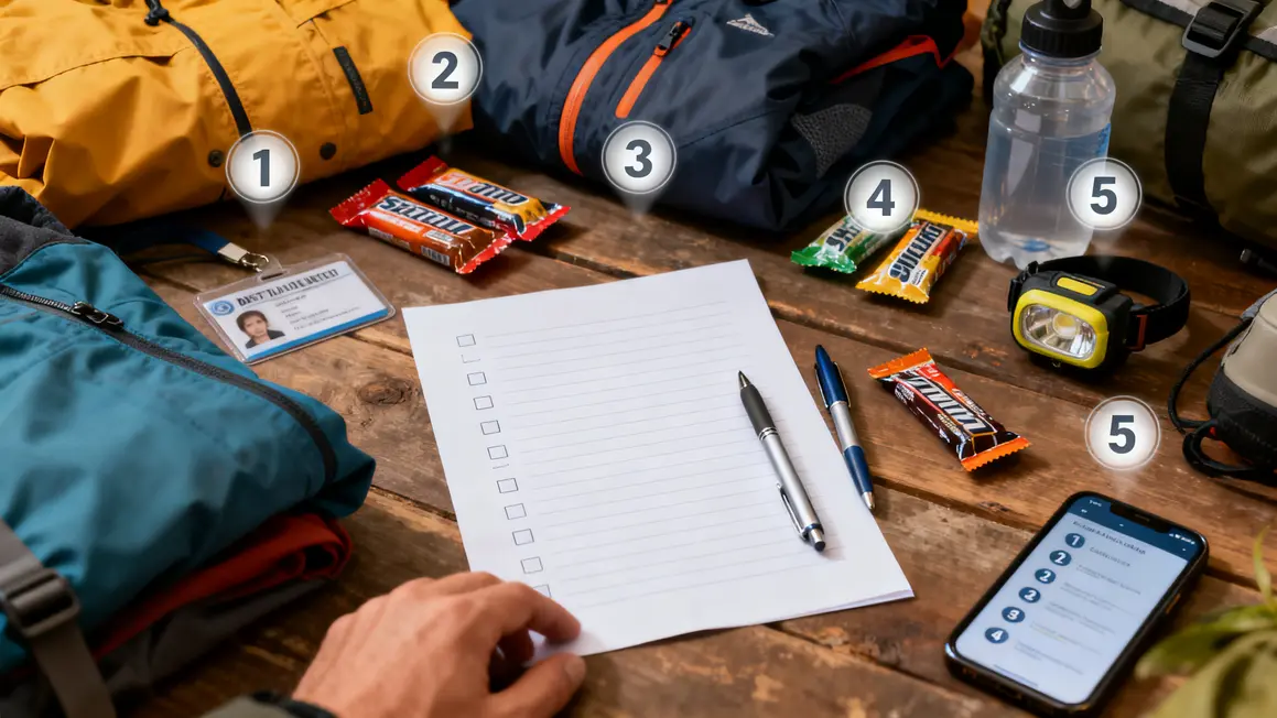 Checklist universelle objets indispensables sorties