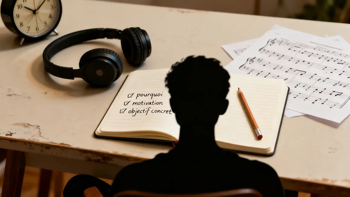 Intention musicale carnet objectifs casque audio