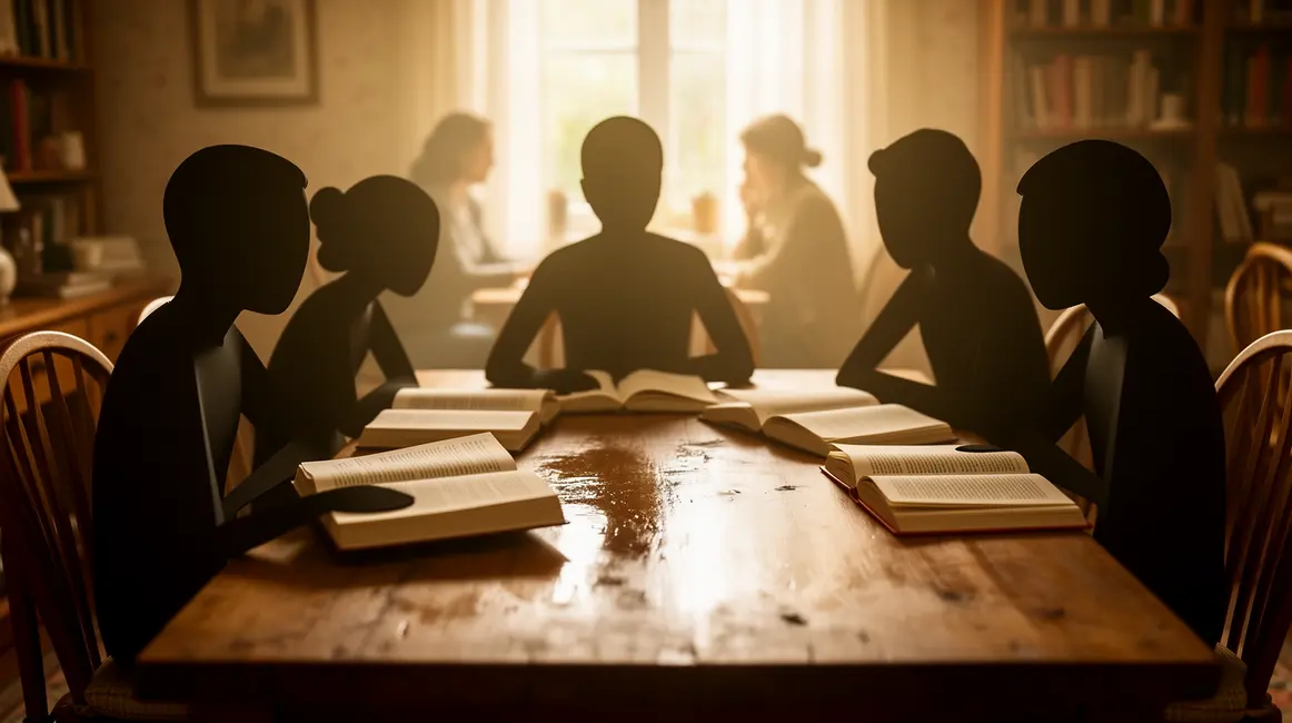 club de lecture ambiance chaleureuse