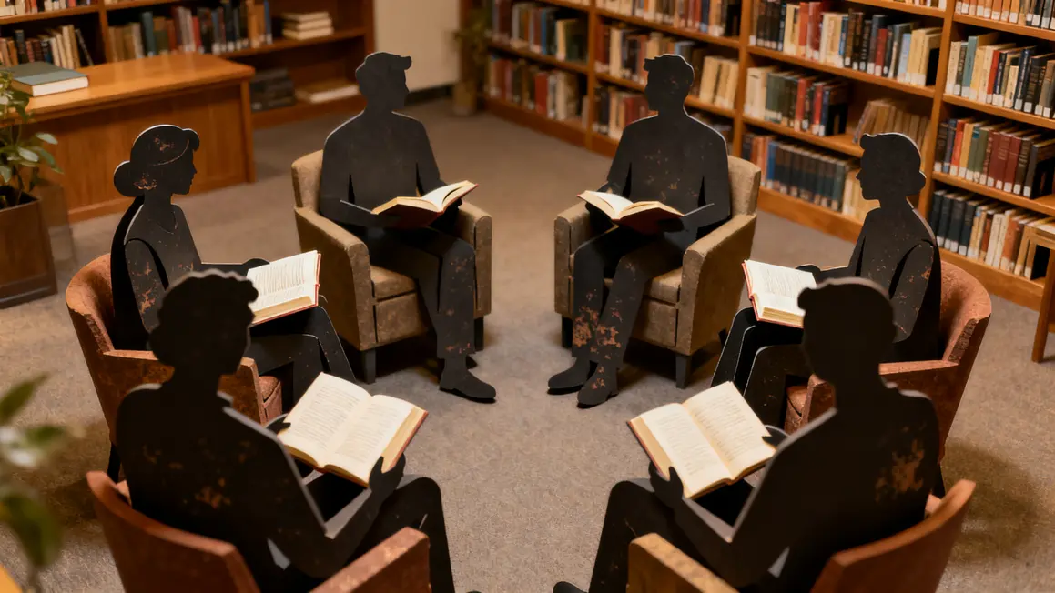 club de lecture cercle en bibliotheque