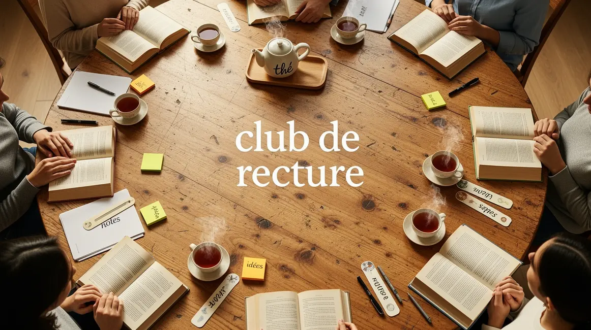 table ronde club de lecture ambiance chaleureuse