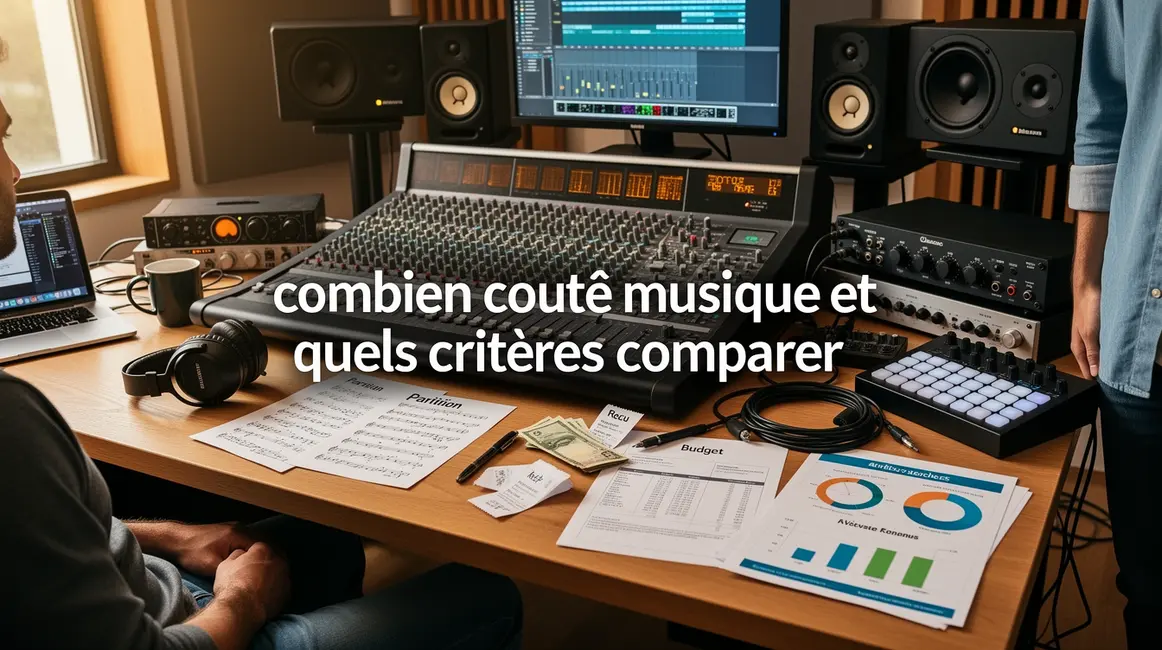 Vue studio musique budget criteres controle