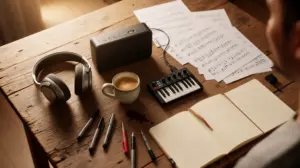 comment choisir musique elements sonores sur table