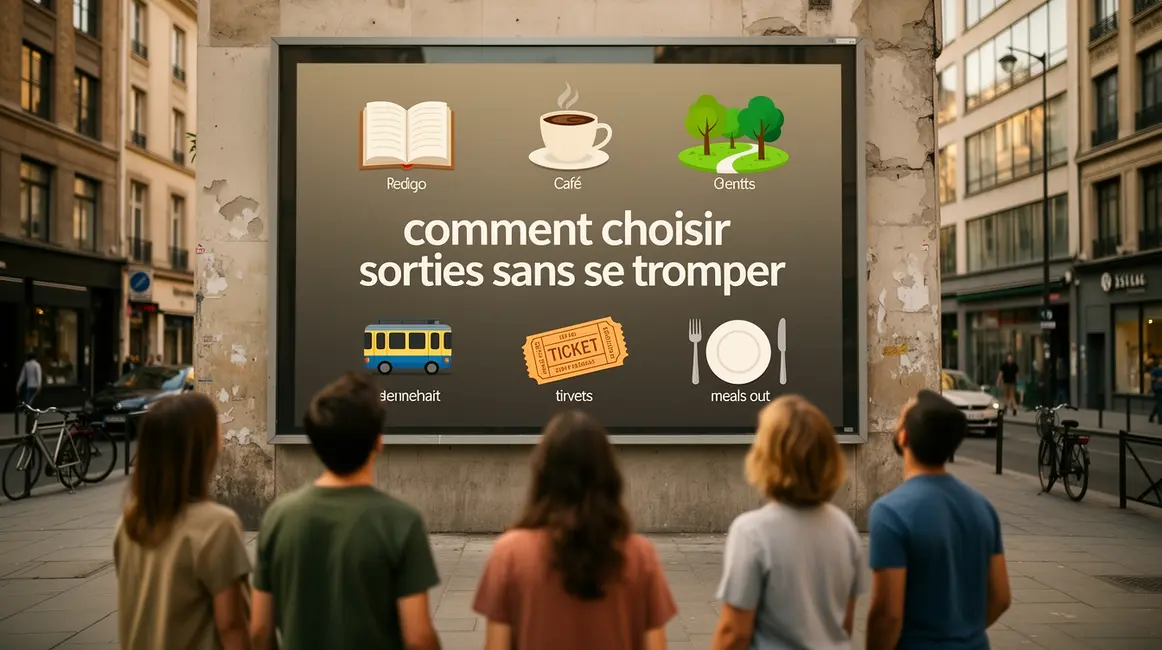 comment choisir sorties panneau activites urbain