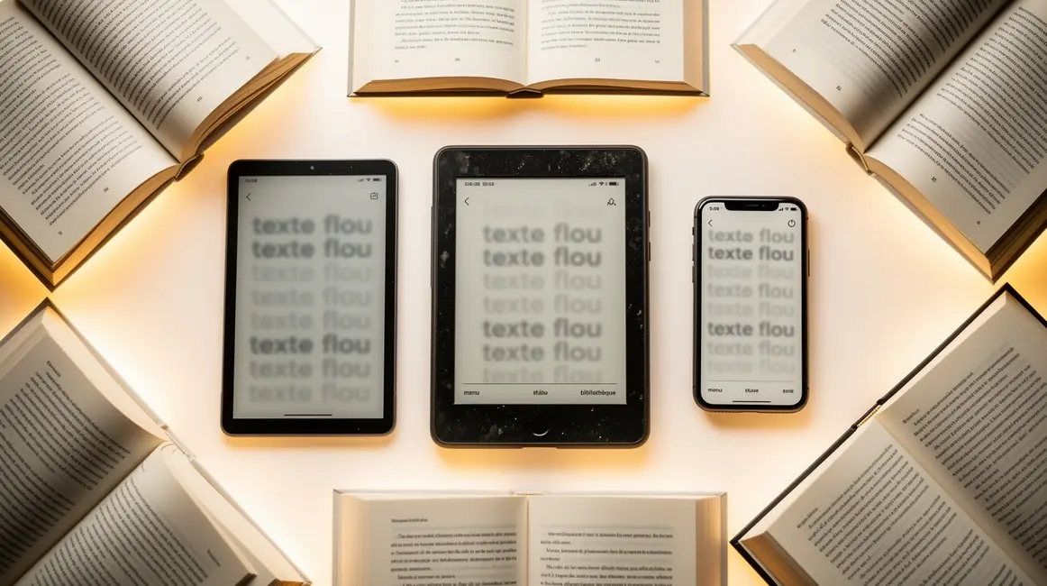 Appareils ebook sur table contemporaine