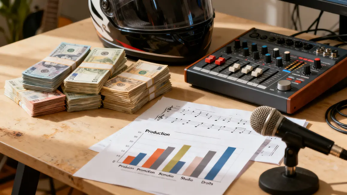 couts production promotion studio droits musique