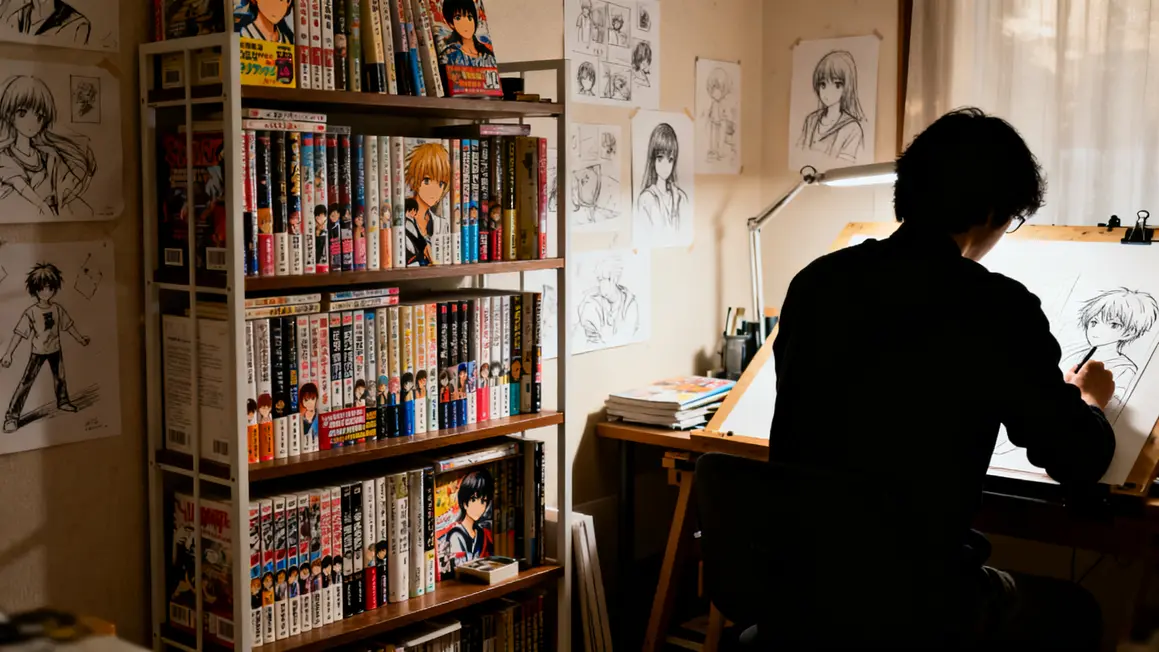 etagere manga independant, dessins audacieux, auteur créatif
