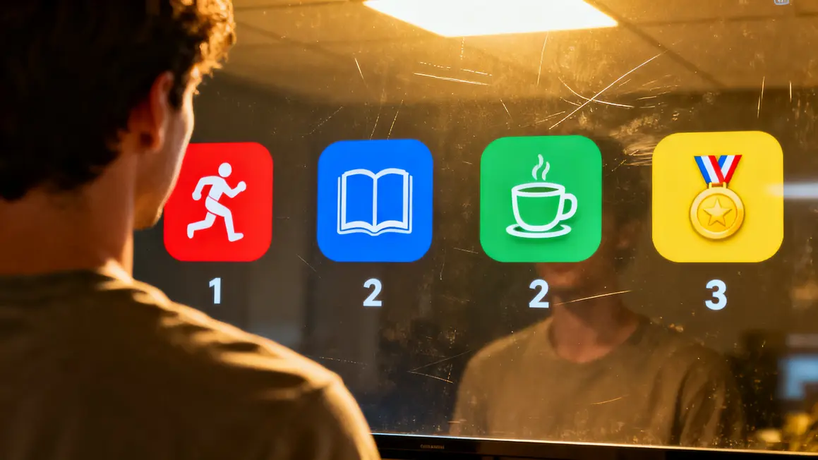 Personne écran playlists codes couleur activité
