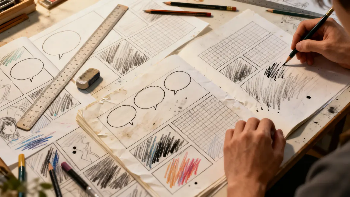 creation graphique manga independant atelier