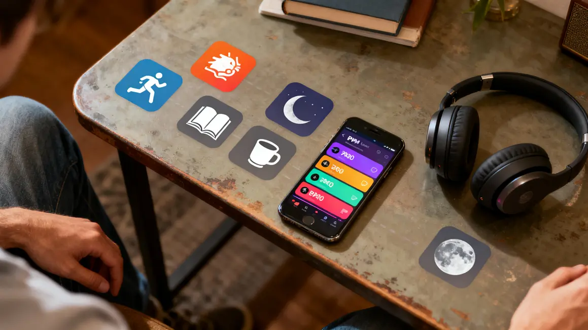 icônes activité playlists bpm casque audio appli musique