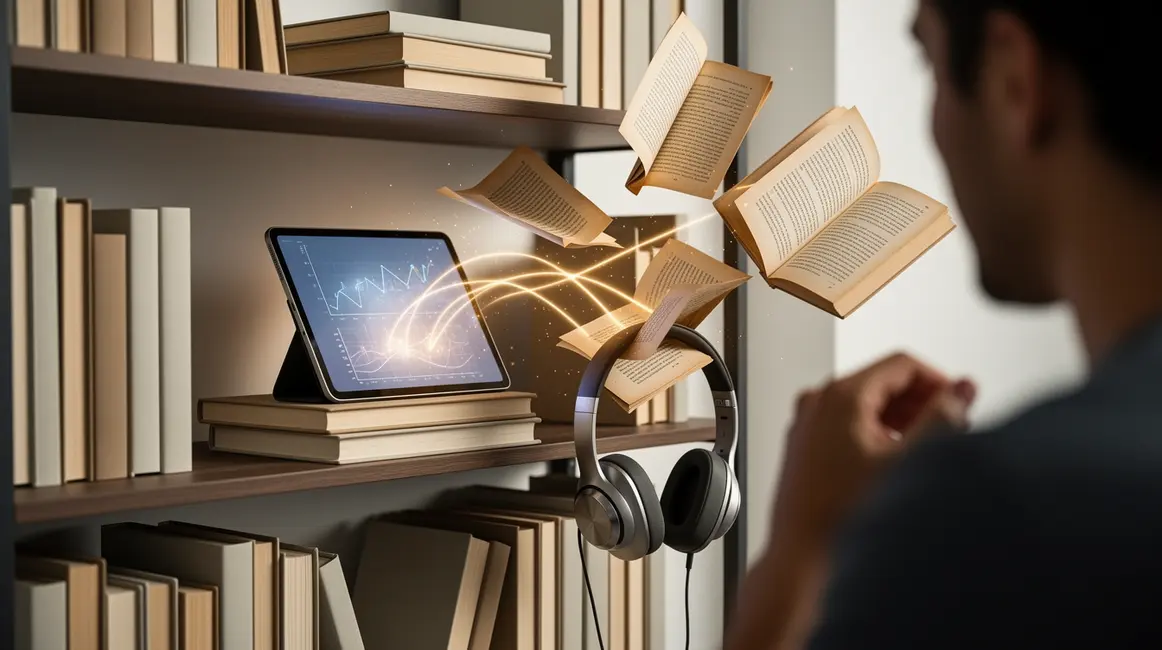 étagère livres tablette audio critique littéraire 2026