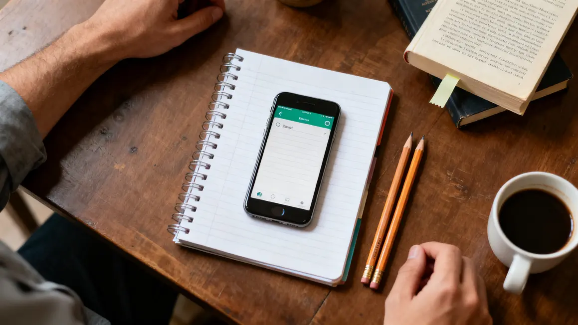 critique littéraire organisation carnet smartphone roman café