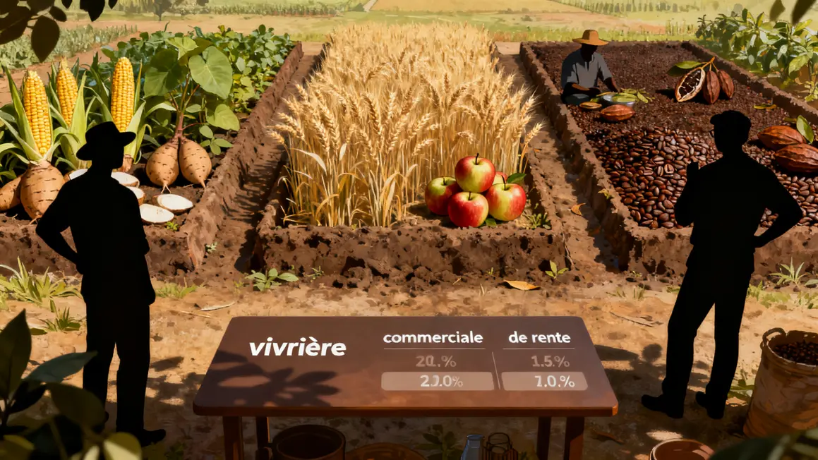 parcelles agricoles culture vivriere commerciale rente