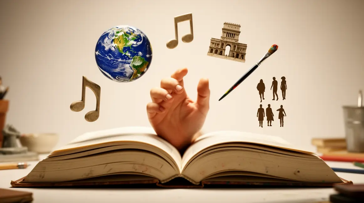Visuel SEO culture monde livre symboles universels