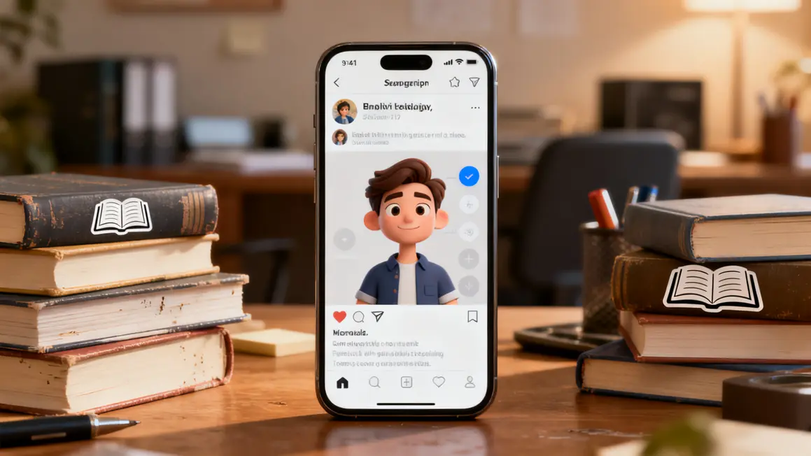 Ecran profil BookTok smartphone lecture