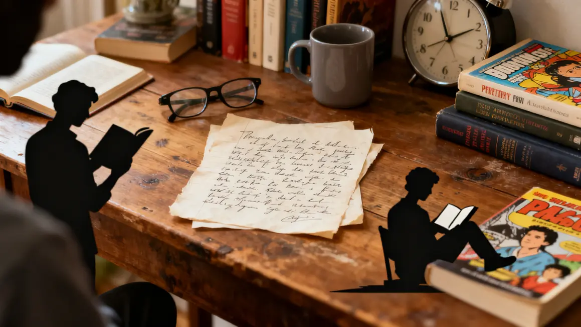 Manuscrits, objets lecture roman contemporain