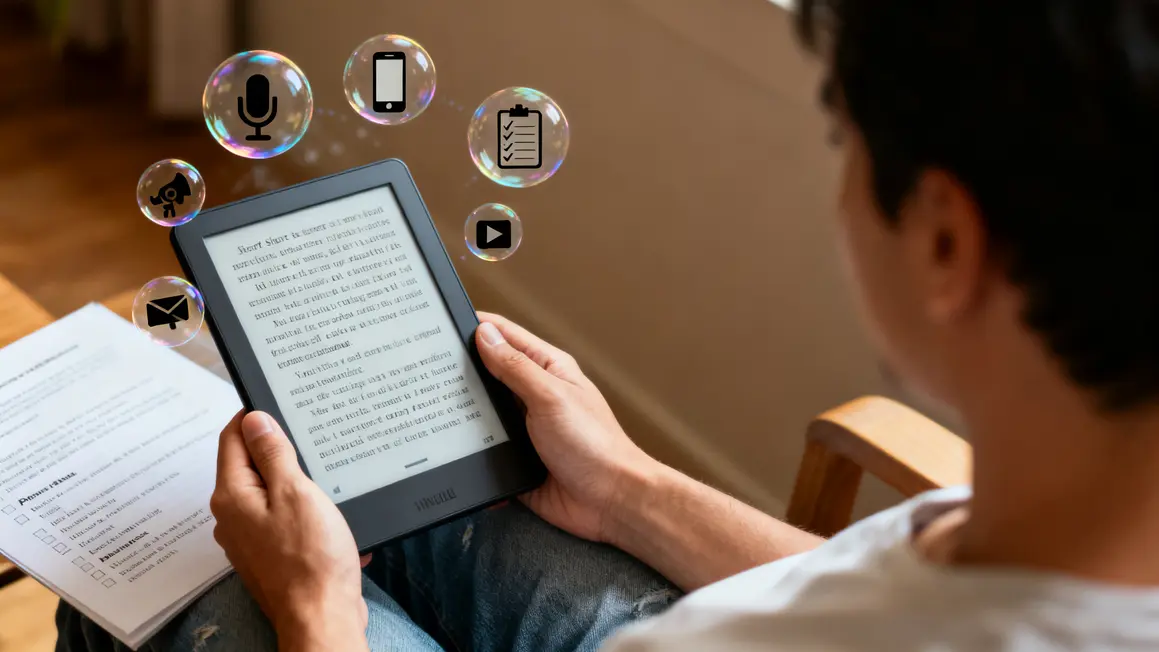 Liseuse et icones audiovisuelles ebook 2026
