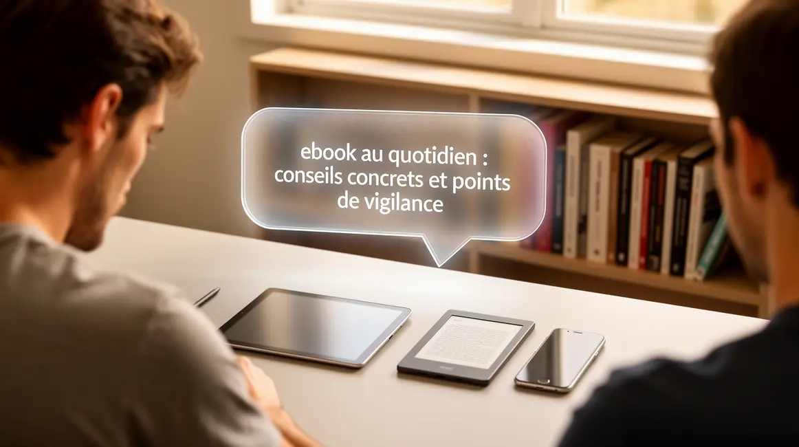 bureau moderne lecture ebook tablette liseuse smartphone