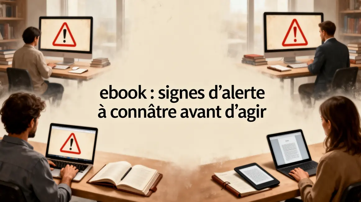 image secteur livre ebook signes d’alerte