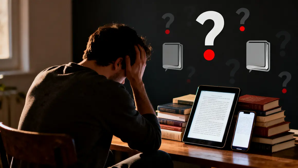 frustration mauvais choix ebook sur tablette smartphone