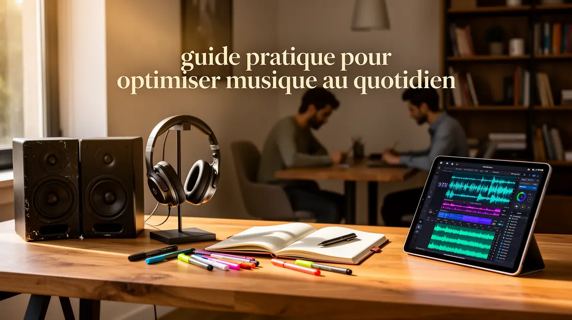 bureau moderne inspirant optimisation musique