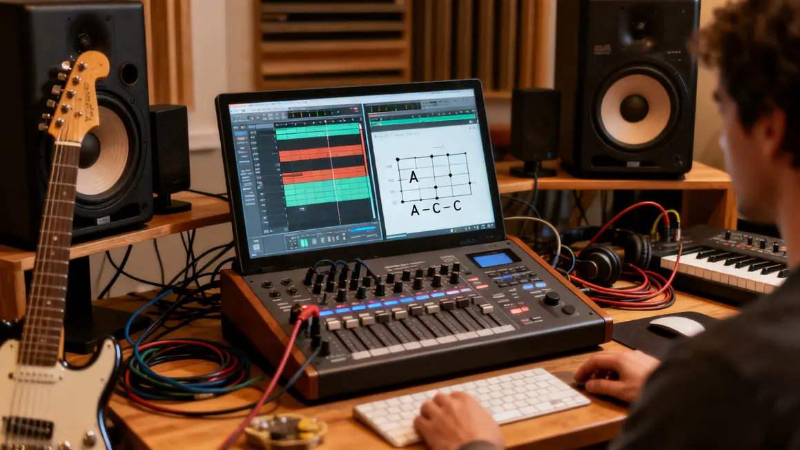 Console audio home studio structuration morceau