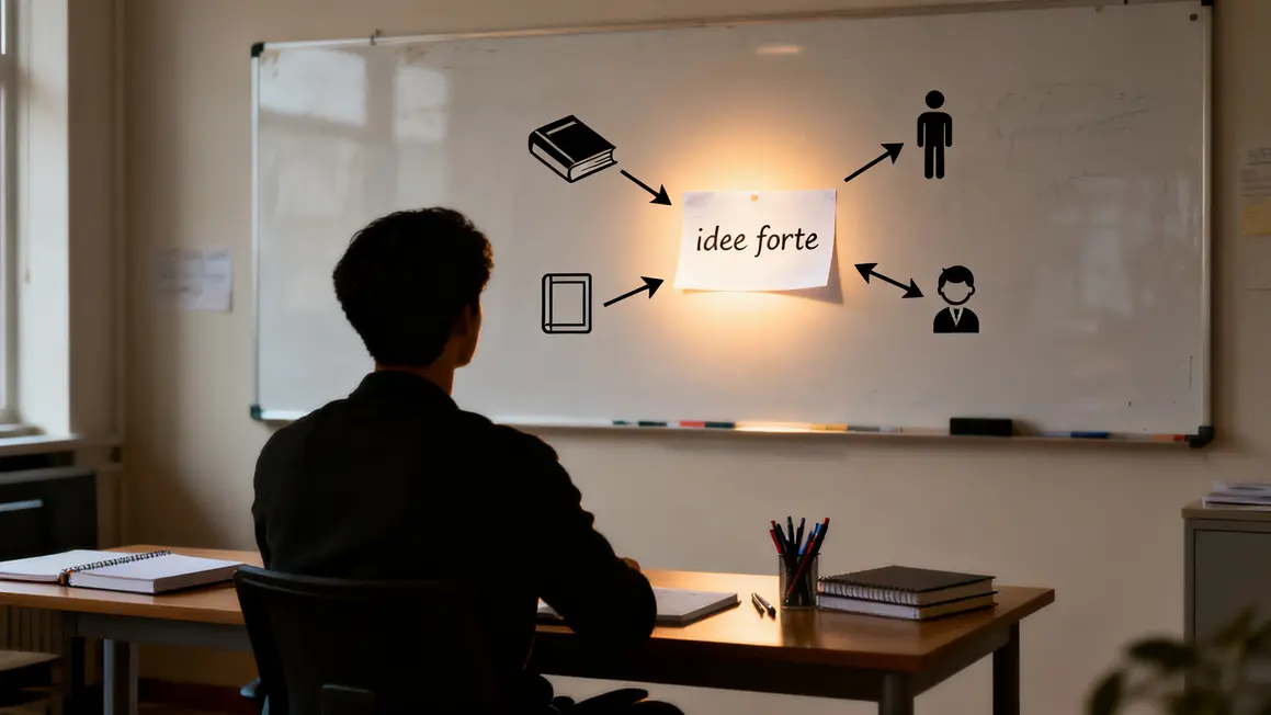 tableau blanc idee forte premier manuscrit structure
