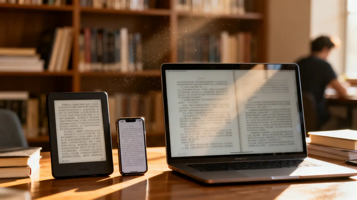 liseuse tablette smartphone ordi ouverts ebooks