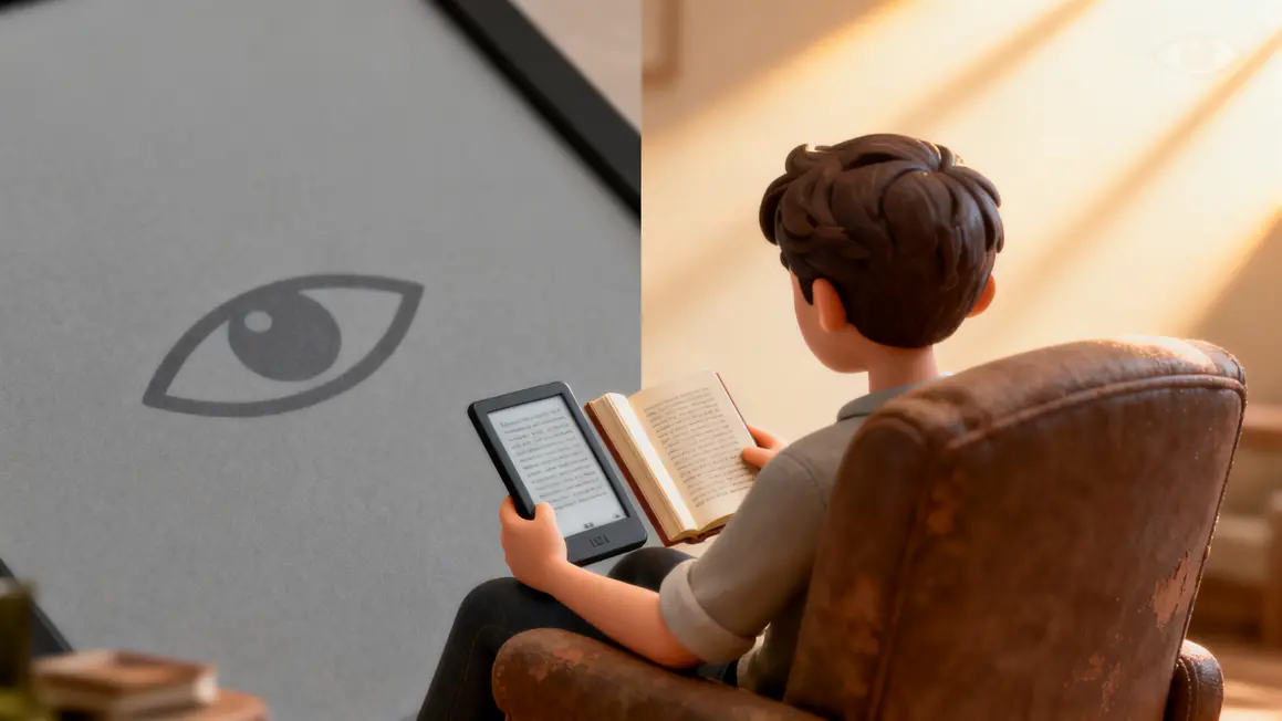 Lecture numerique, personnage confort et fatigue