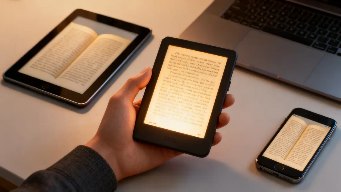 lecture numerique main liseuse e-ink