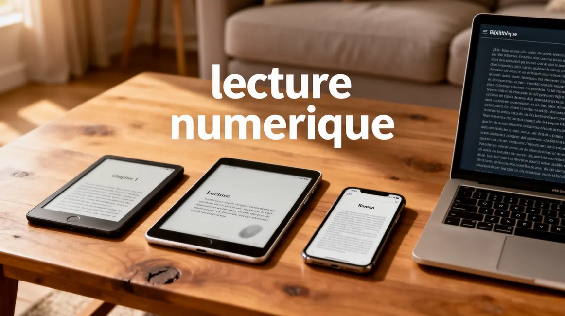 Lecture numérique sur liseuse, tablette, smartphone, ordinateur