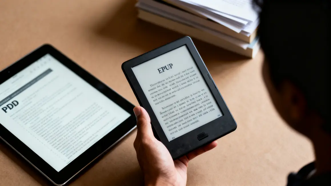 Main lisant numerique liseuse epub, pdf, livres papier