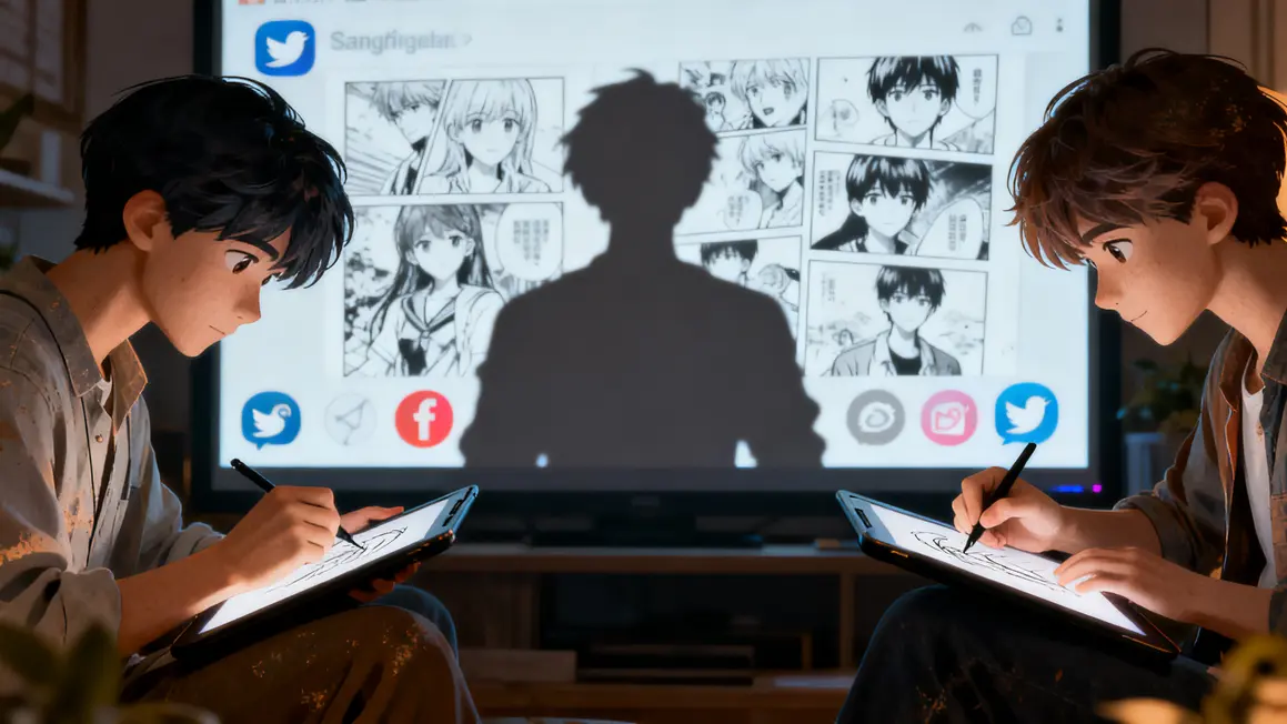 personnages manga indépendant 2026 tablette réseaux sociaux