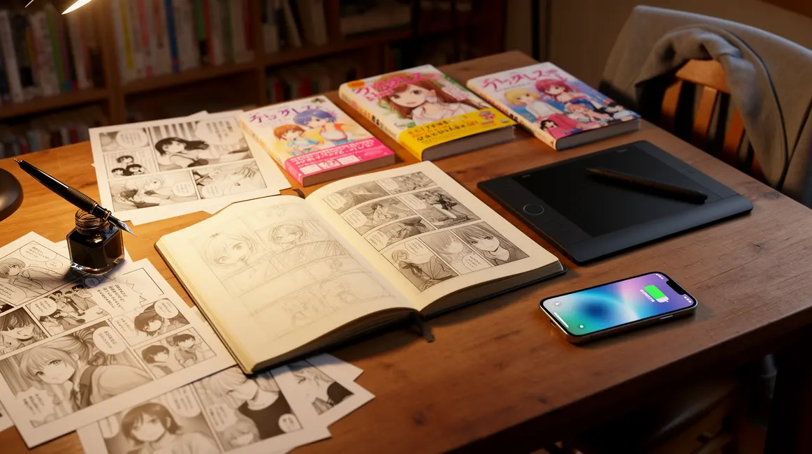 illustration carnet manga independant autoedition