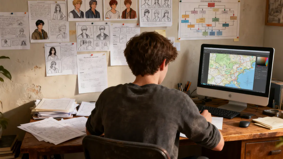 organisation manga indépendant fiches storyboards