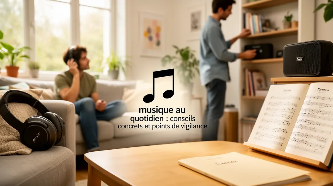 vue espace de vie musique au quotidien conseils concrets points vigilance