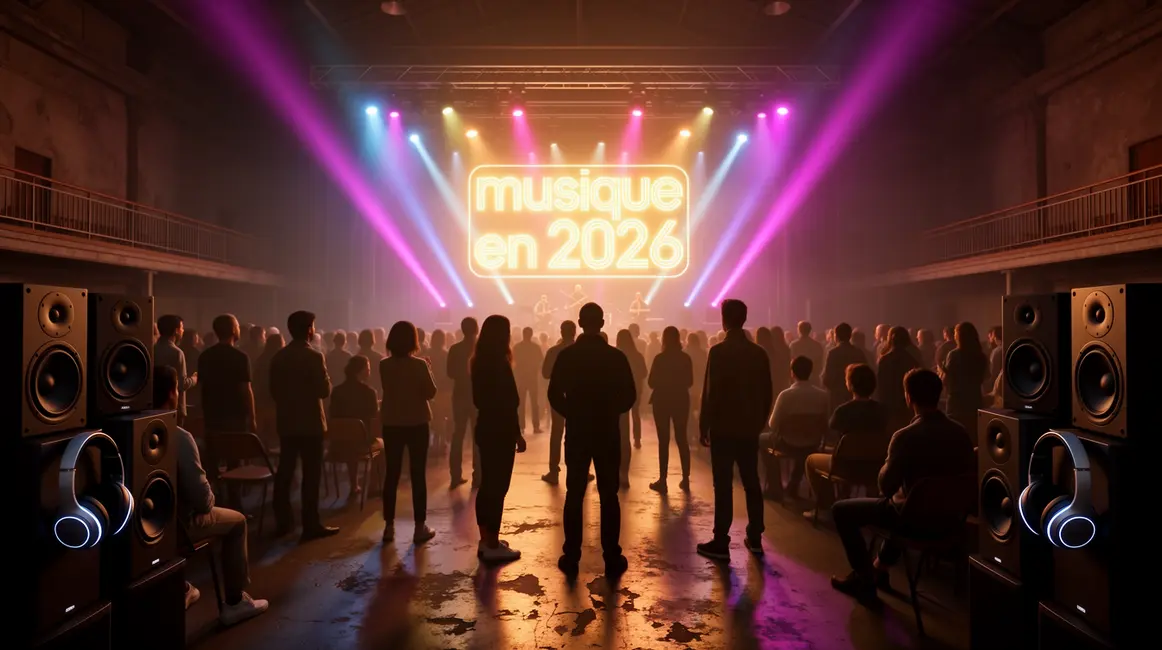 salle sombre musique 2026 futuriste